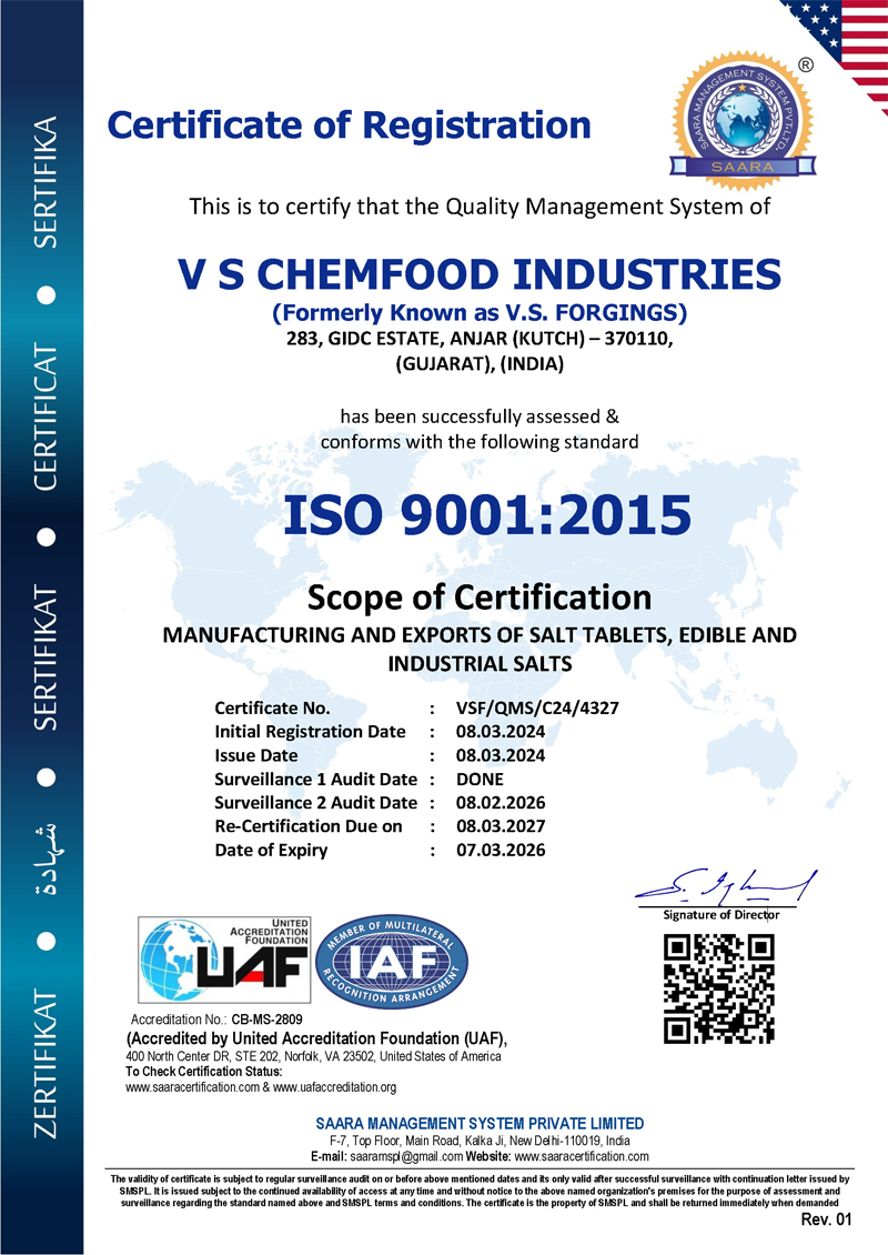 ISO Certificate